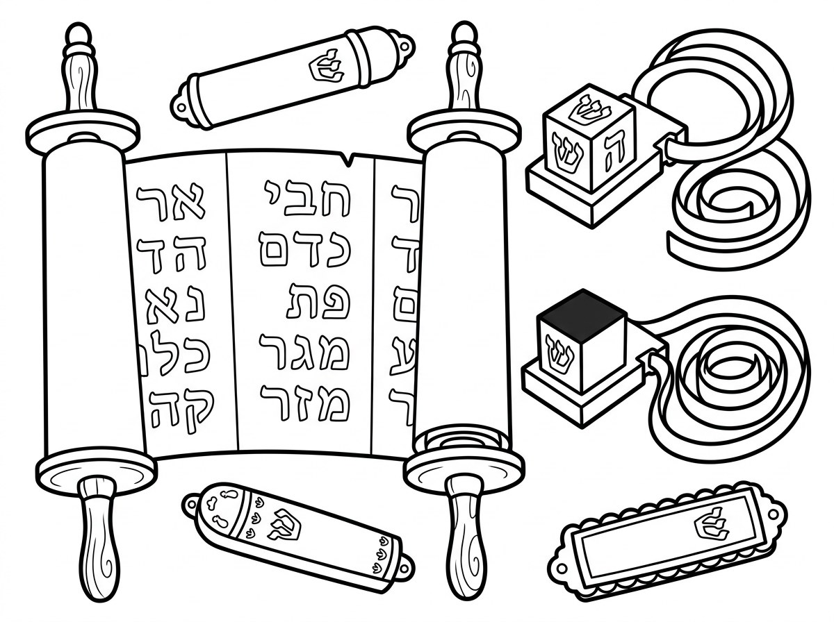 התכוונתי אותו ציור רק המזוזות בלי מגן דוד.