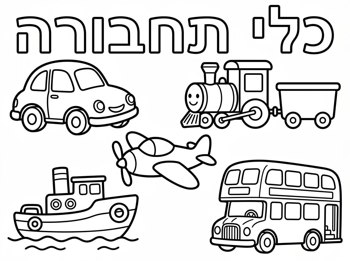 כלי תחבורה, בעברית