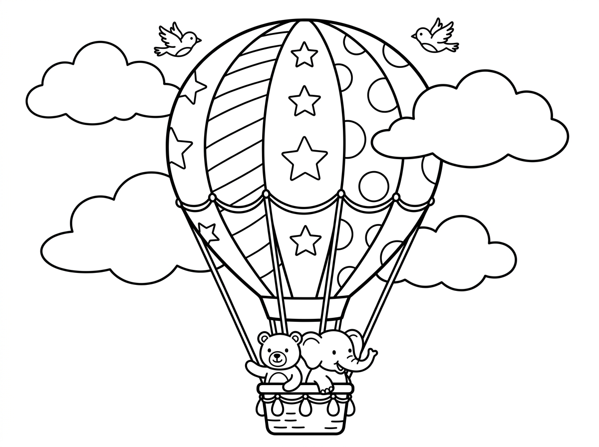 Large hot air balloon