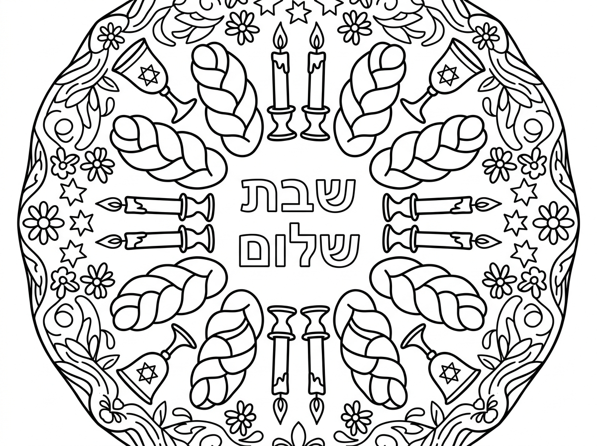 אפשר עוד דוגמה שבאמצע כתוב שבת שלום?