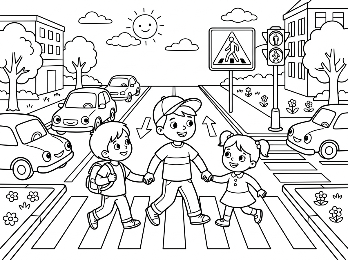 תכין לי בבקשה דף עם תמונות שממחישות לציית כביש בטוחה