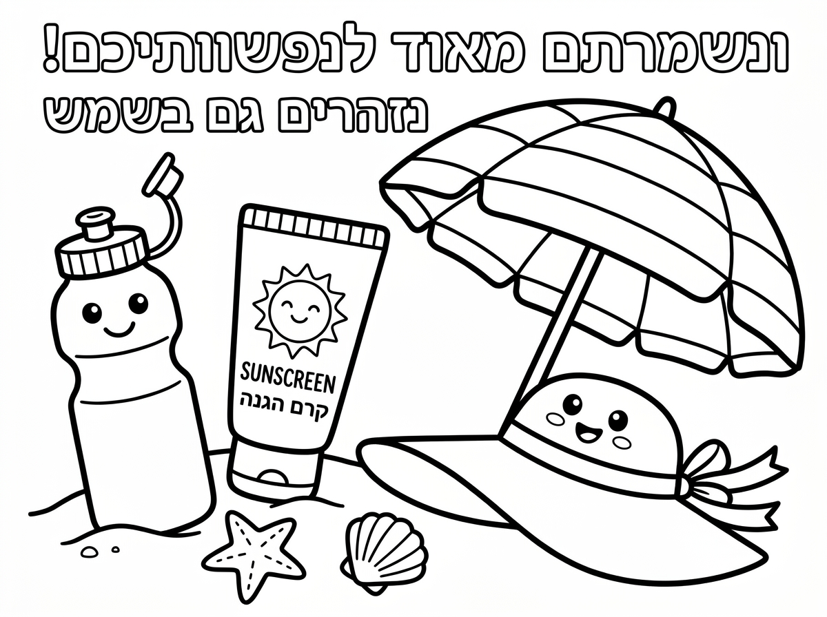 יפה. תוסיף את הכותרת: ונשמרתם מאוד לנפשותיכם! נזהרים גם בשמש