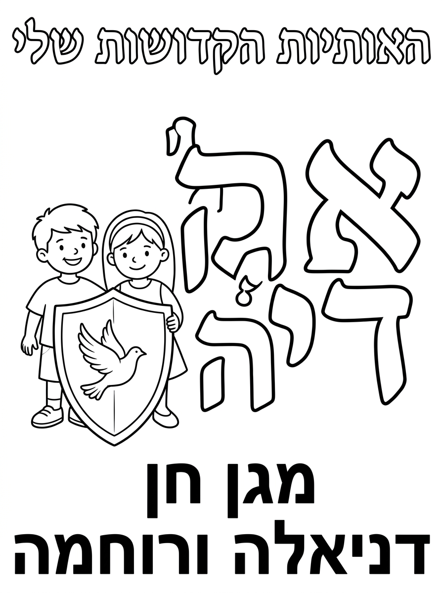 תהפוך את הדף לאורך 
ושהכותרת תהייה האותיות הקדושות שלי . 
כח שאר הדף שישאר אותו הדבר
