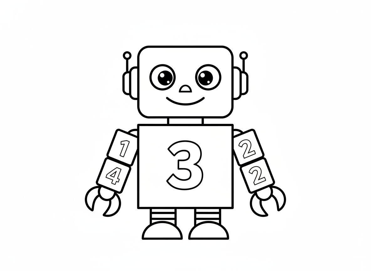 דפי צביעה בנושא מספרים