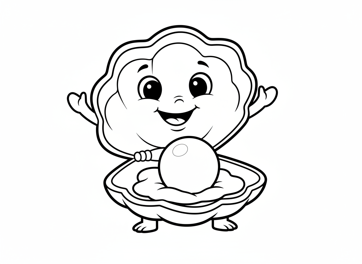 צדפה עם פנינה לצביעה