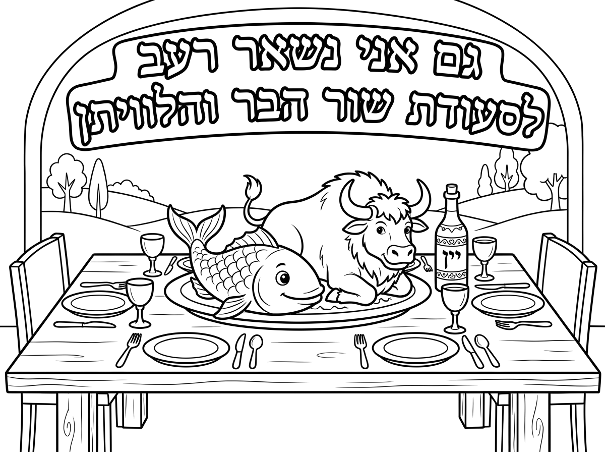 אני צריכה ככה שהלוויתן והשור בתוך צלחת
הדג גדול
והרקע קצת יותר נקי
על השאר מעולה!!