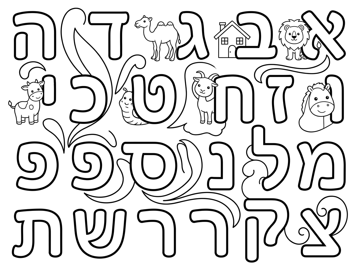 כתוב לי יפה את כל סדר אותיות א ב