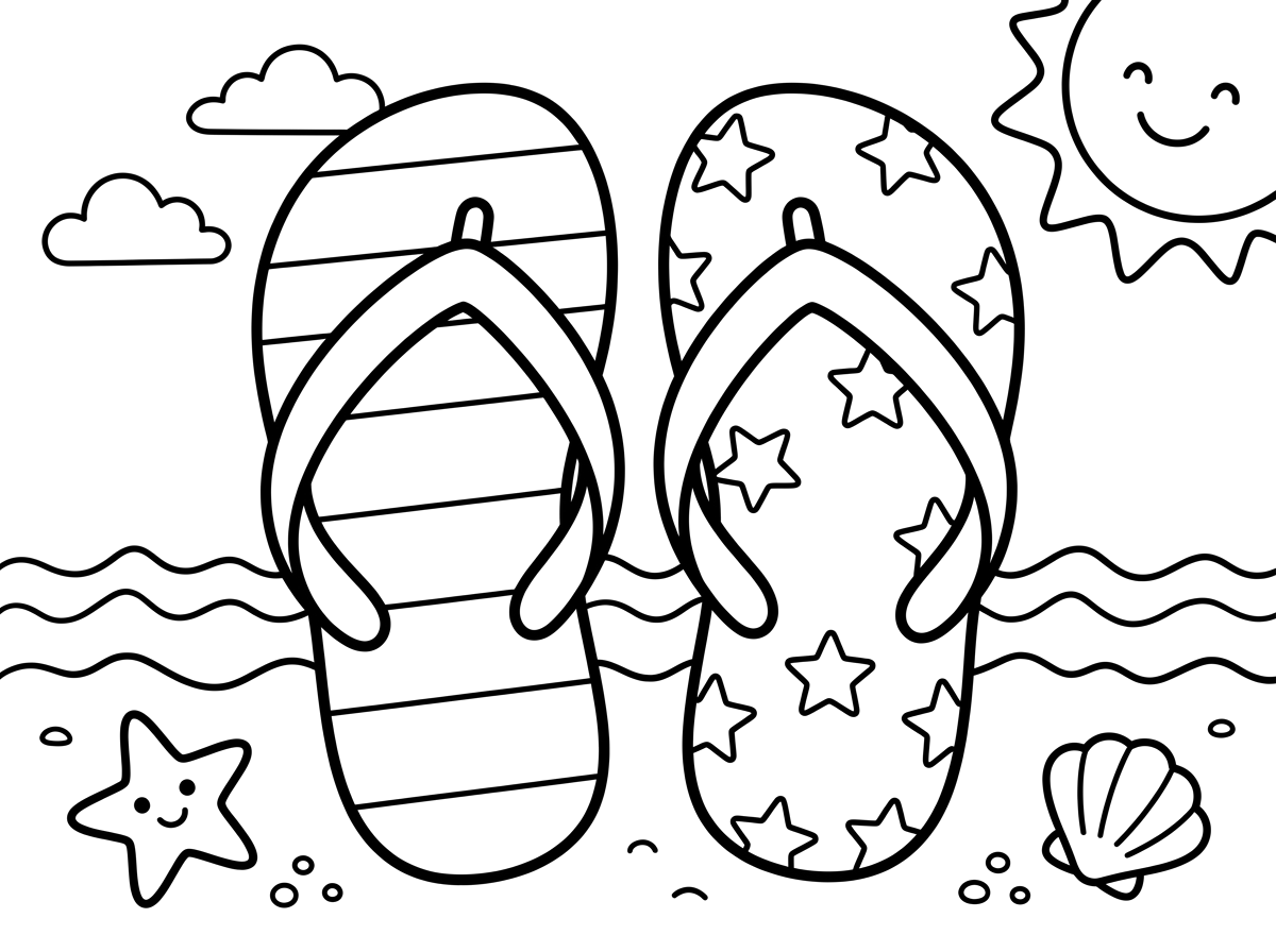 Beach flip-flops