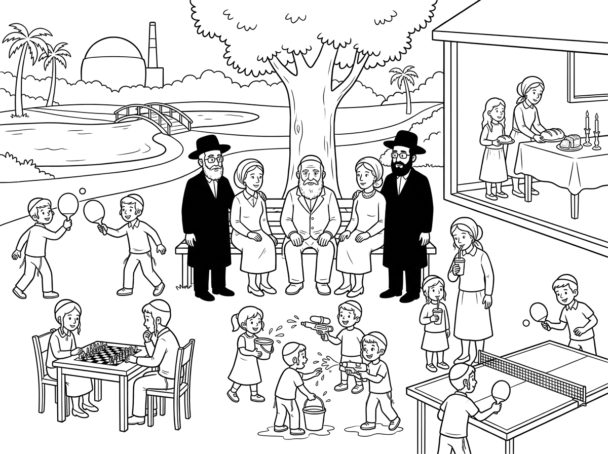 שים יותר ילדים בציור