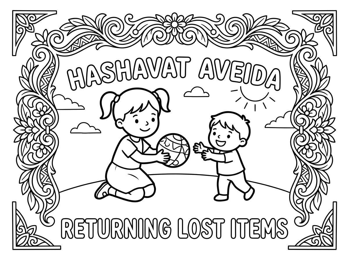 Hashavat Aveida with a girl, with a frame from the uploaded image