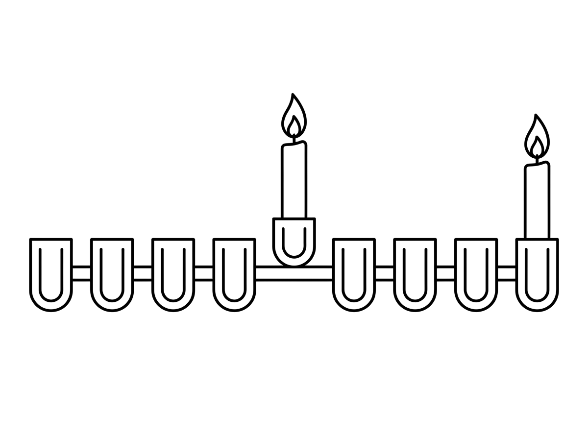 תוריד את הרגל של החנוכיה, ותעעשה שלכל נר יהיה מושב-כמו של השמש, רק נמוך יותר, 
מלבד הנרות הדולקים-שאר המושבים יהיו רקים מנרות