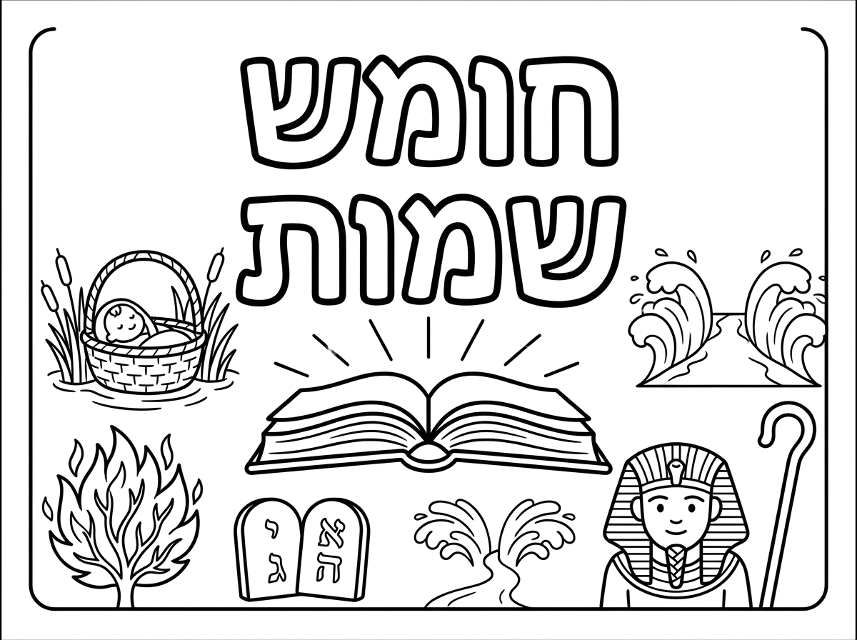 יכול להכין לי עטיפה למחברת לחומש שמות