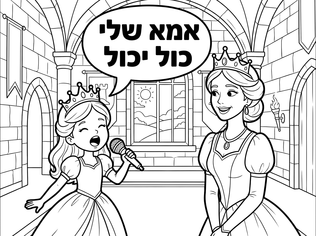 אפשר ארמון  עם נסיכה ששרה אמא שלי כול יכול