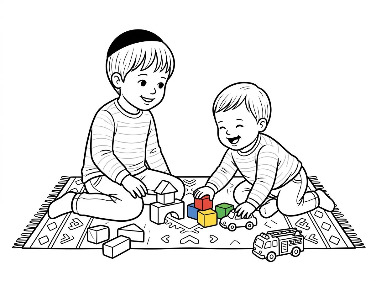 תוכל לשים על התינוק הגדול כיפה?