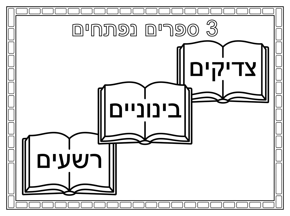 יותר טוב אבל עוד קצת שינוי
תכתוב כותרת "3 ספרים מנפתחים"
ואת הספר צדיקים תשים ראשון בצד ימין למעלה, ספר בינוניים באמצע הדף וספר רשעים למטה בצד שמאל, שיצא מדורג