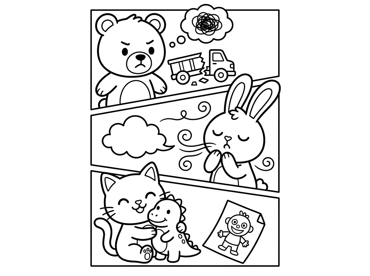 Anger management worksheet for age 5