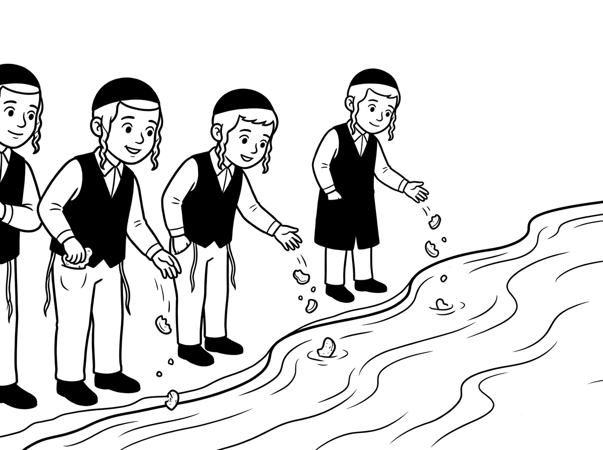תכין לי דף תשליך לבנים חרדי